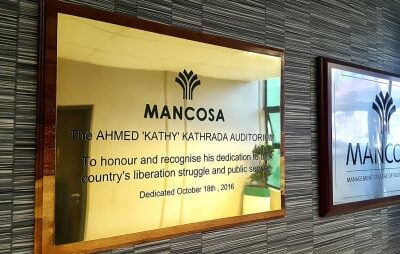 MANCOSA Johannesburg names the auditorium in honour of a struggle hero